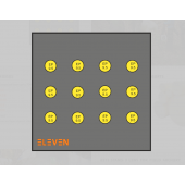 Eleven cible 125 X 125 X 20 - 12 spots